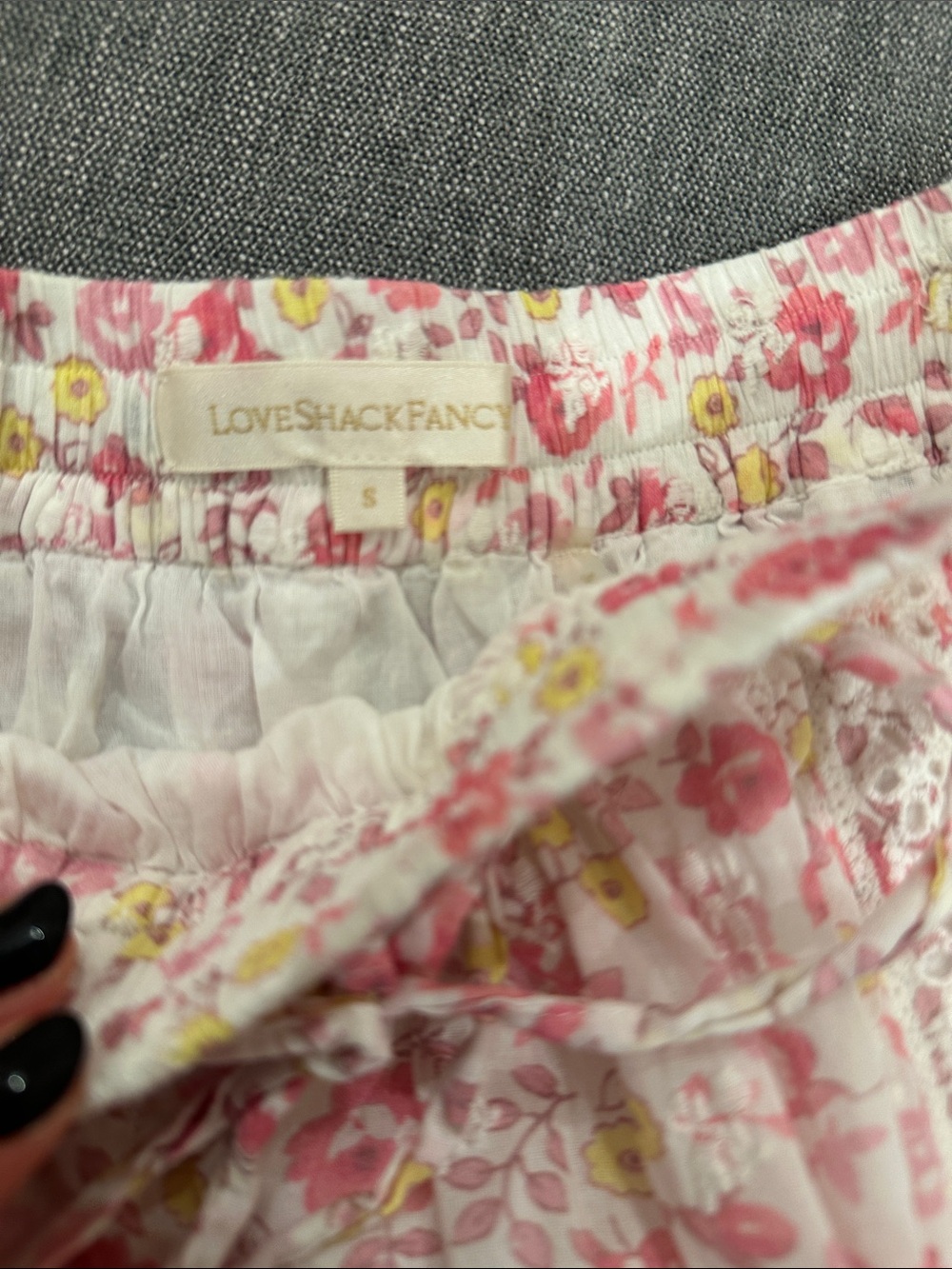 LoveShackFancy Floral Ruffle Mini Skirt - Picture 10 of 11